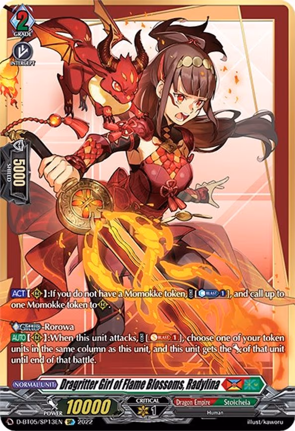 Dragritter Girl of Flame Blossoms, Radylina - SP (D-BT05/SP13EN)