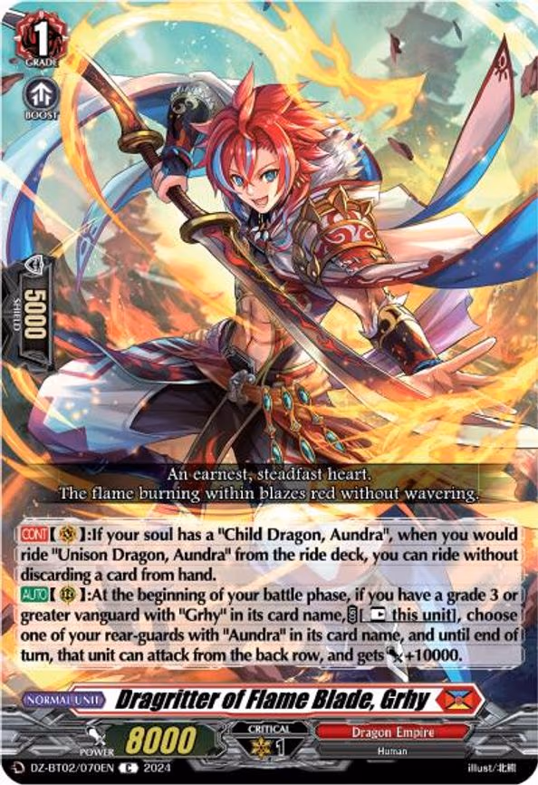 Dragritter of Flame Blade, Grhy - C (DZ-BT02/070EN)