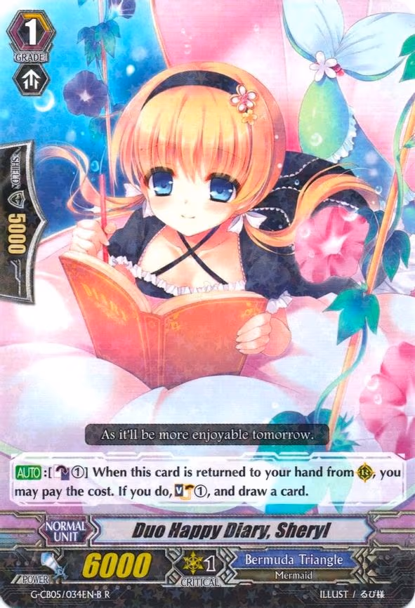 Duo Happy Diary, Sheryl (Black) - R (G-CB05/034EN B)