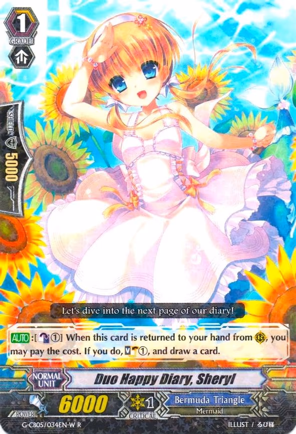 Duo Happy Diary, Sheryl (White) - R (G-CB05/034EN W)