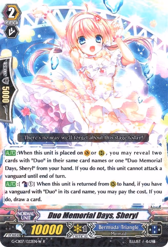 Duo Memorial Days, Sheryl (White) - R (G-CB07/022EN-W)