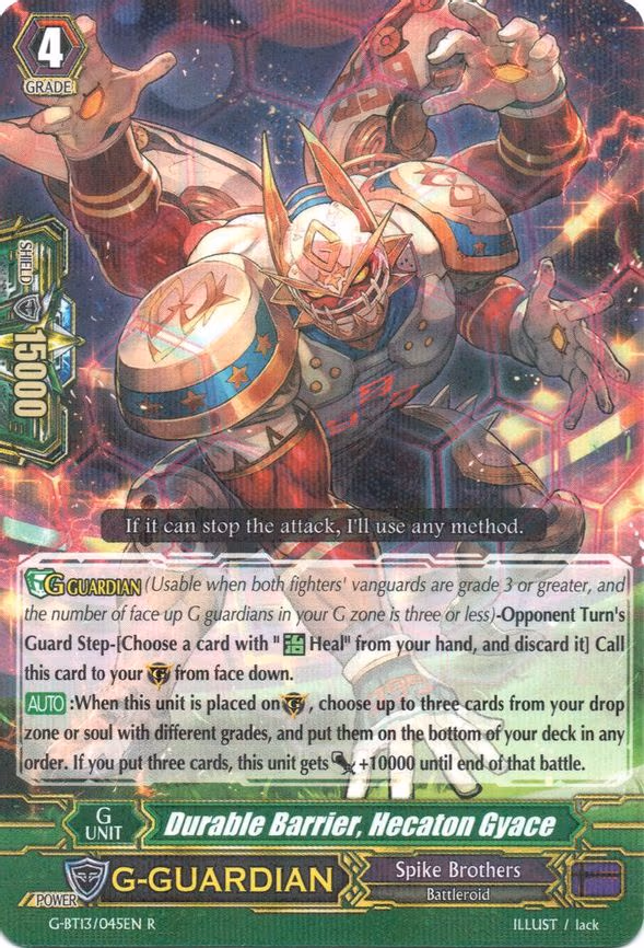 Durable Barrier, Hecaton Gyace - R (G-BT13/045EN)