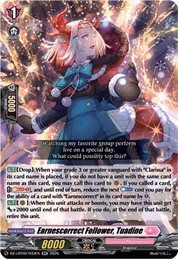 Earnescorrect Follower, Tuadine - RR (DZ-LBT02/033EN)