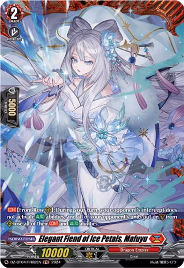 Elegant Fiend of Ice Petals, Mafuyu - FR (DZ-BT04/FR02EN)