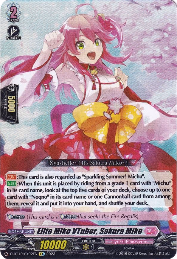 Elite Miko VTuber, Sakura Miko - EX (D-BT10/EX02EN)