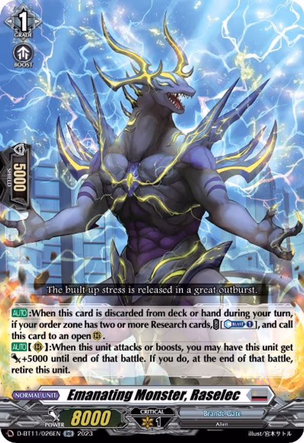 Emanating Monster, Raselec - RR (D-BT11/026EN)
