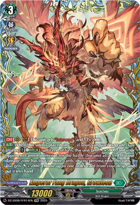 Emperor Fang Dragon, Growleon - FFR (DZ-SS08/FFR14EN)