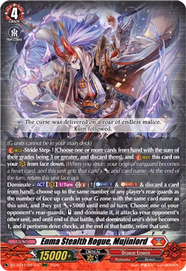 Enma Stealth Rogue, Mujinlord - RRR (DZ-BT12/001EN)
