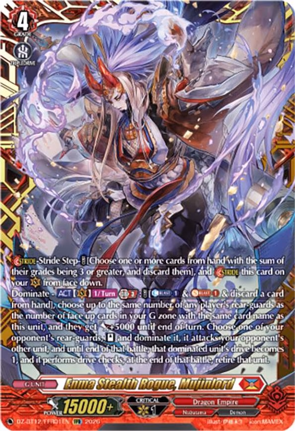 Enma Stealth Rogue, Mujinlord - Double Frame Rare (DZ-BT12/FFR01EN)