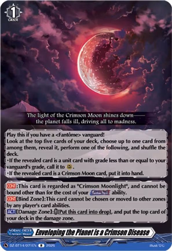 Enveloping the Planet is a Crimson Disease - R (DZ-BT14/071EN)