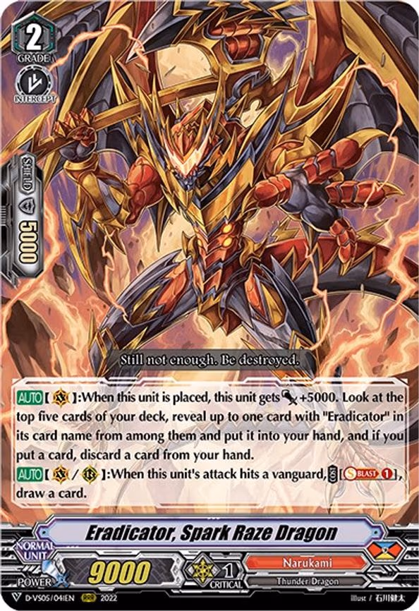 Eradicator, Spark Raze Dragon - RRR (D-VS05/041EN)