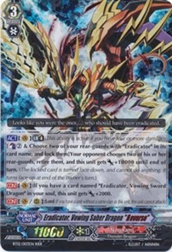 Eradicator, Vowing Saber Dragon "Reverse" - RRR (BT12/003EN)