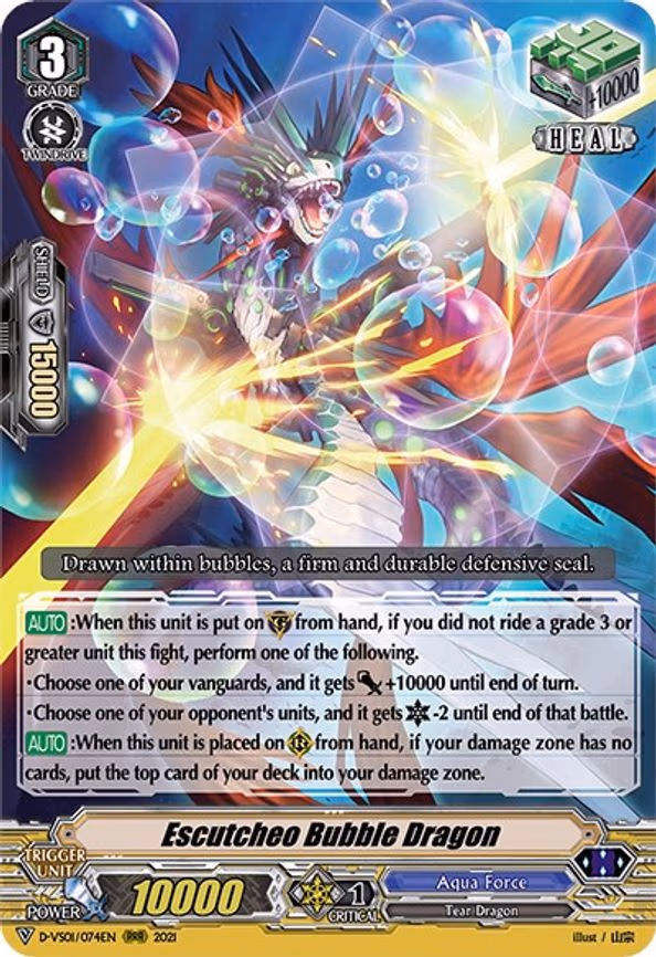 Escutcheo Bubble Dragon - RRR (D-VS01/074EN)