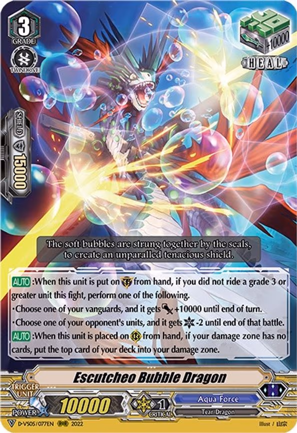 Escutcheo Bubble Dragon - RRR (D-VS05/077EN)
