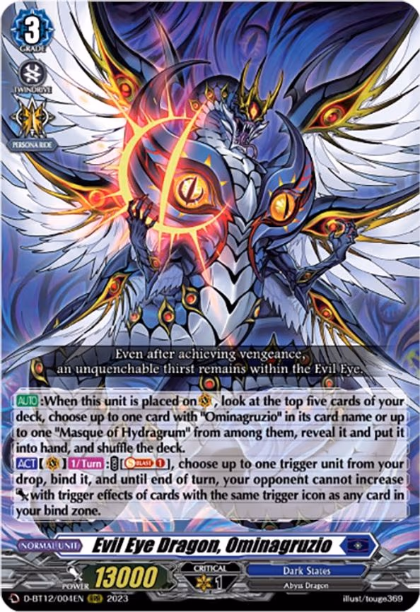 Evil Eye Dragon, Ominagruzio - RRR (D-BT12/004EN)