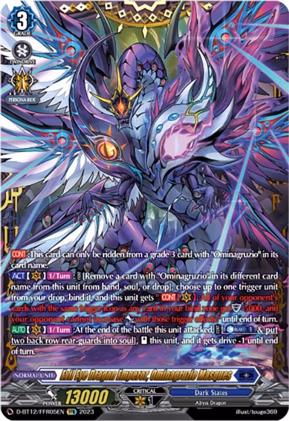 Evil Eye Dragon Emperor, Ominagruzio Masques - FFR (D-BT12/FFR05EN)