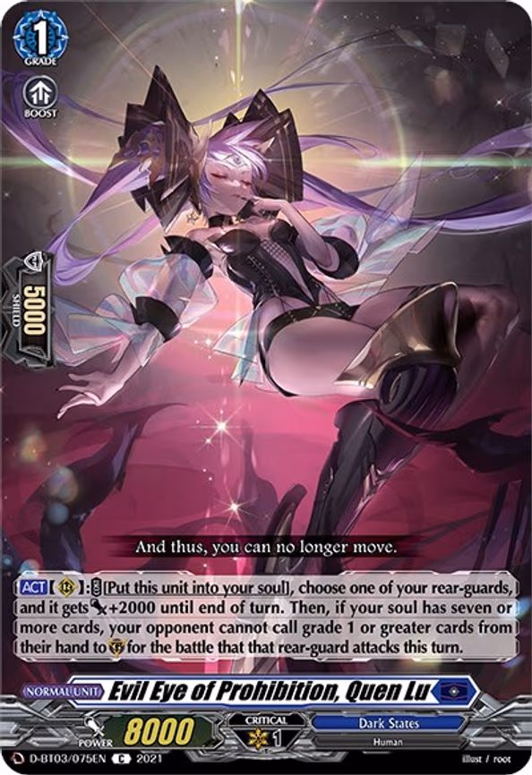 Evil Eye of Prohibition, Quen Lu - C (D-BT03/075EN)