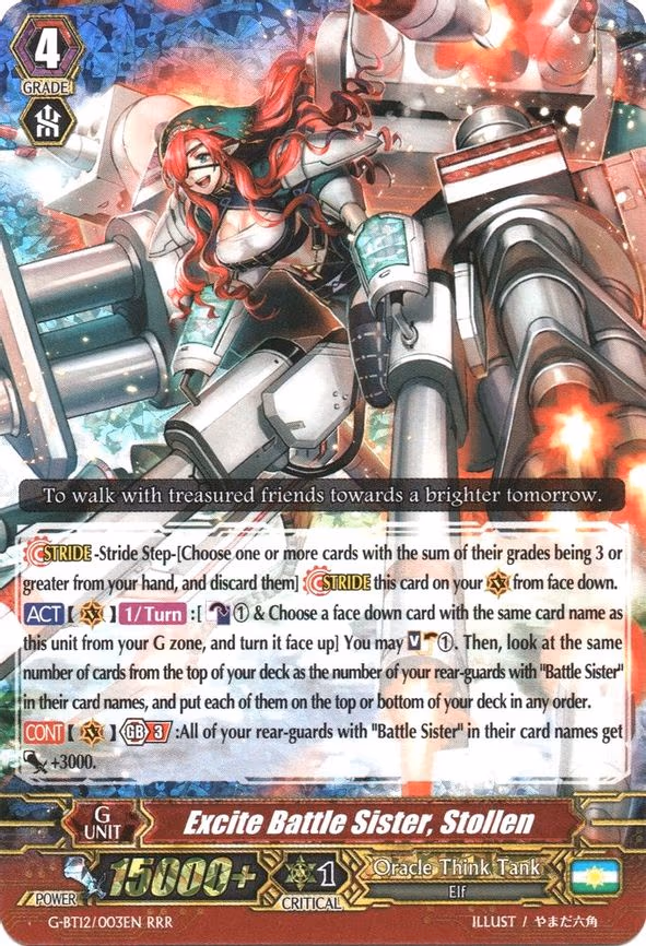 Excite Battle Sister, Stollen - RRR (G-BT12/003EN)
