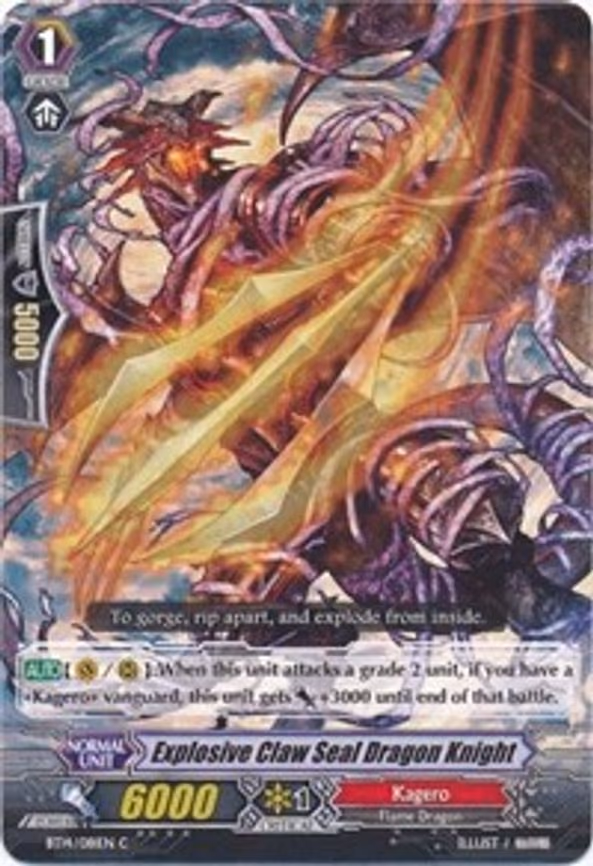 Explosive Claw Seal Dragon Knight - C (BT14/081EN)