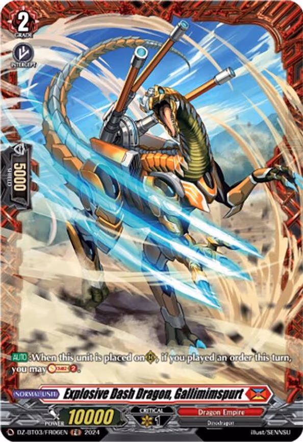 Explosive Dash Dragon, Gallimimspurt - FR (DZ-BT03/FR06EN)