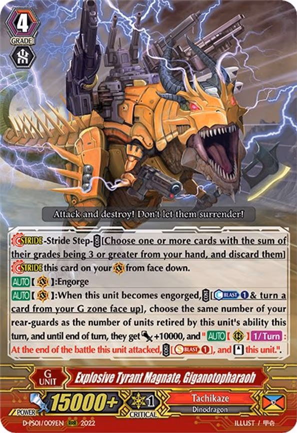 Explosive Tyrant Magnate, Giganotopharaoh - RRR (D-PS01/009EN)