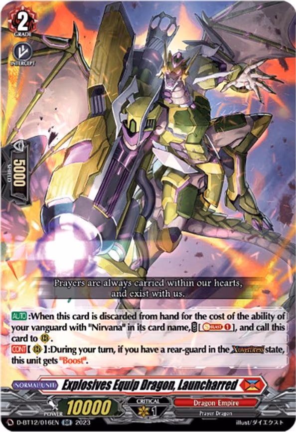Explosives Equip Dragon, Launcharred - RR (D-BT12/016EN)