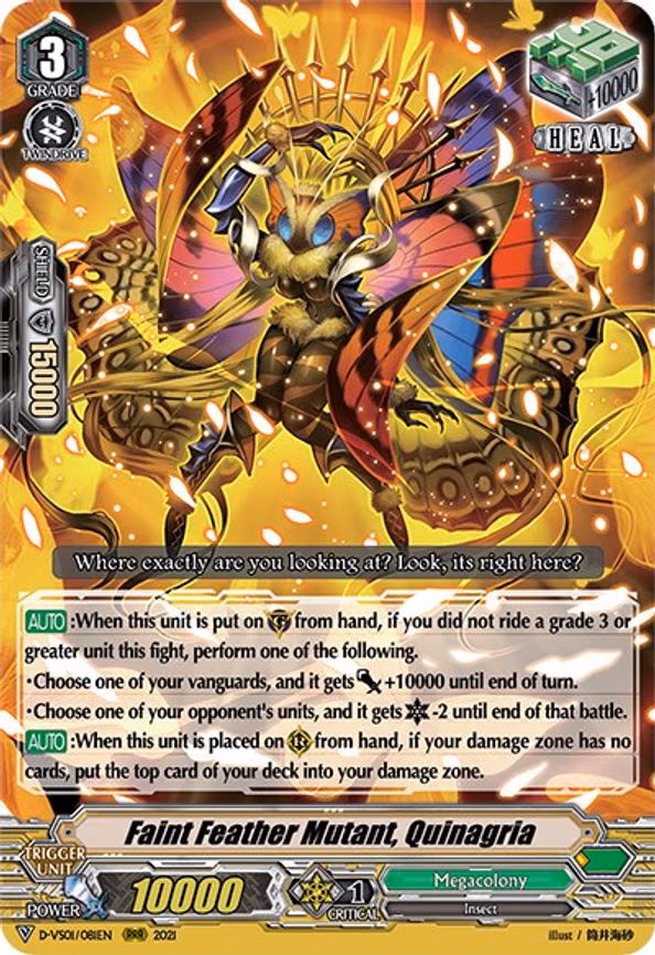 Faint Feather Mutant, Quinagria - RRR (D-VS01/081EN)