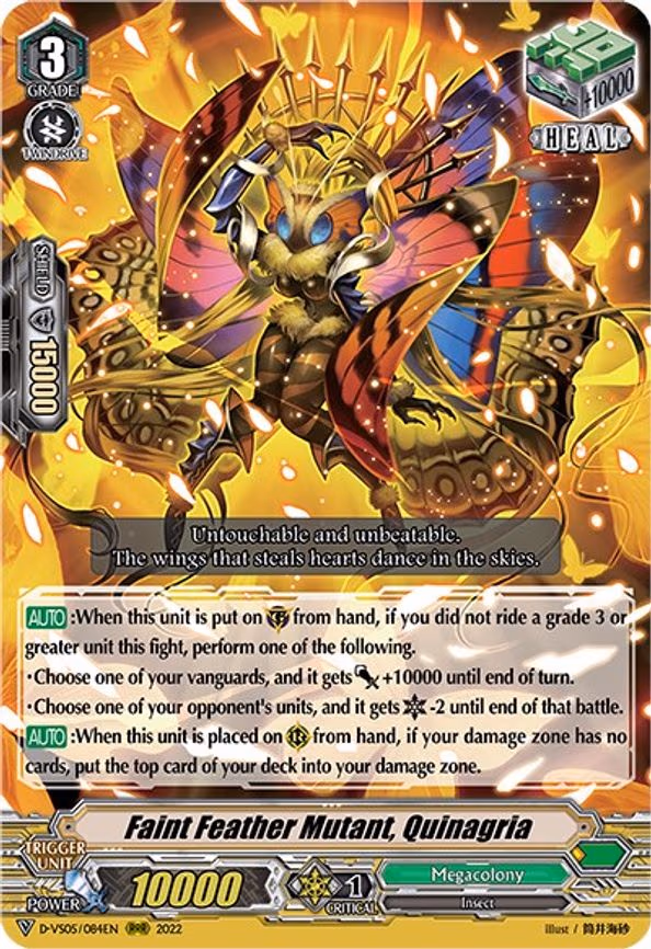 Faint Feather Mutant, Quinagria - RRR (D-VS05/084EN)
