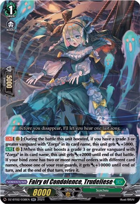 Fairy of Condolence, Trudeliese - RR (DZ-BT02/038EN)