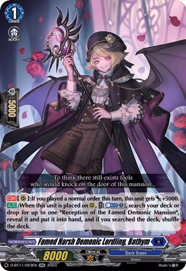 Famed Harsh Demonic Lordling, Bathym - RR (D-BT11/023EN)