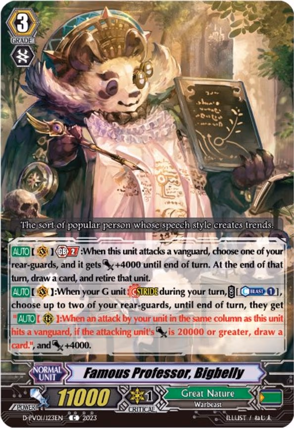 Famous Professor, Bigbelly - C (D-PV01/123EN)
