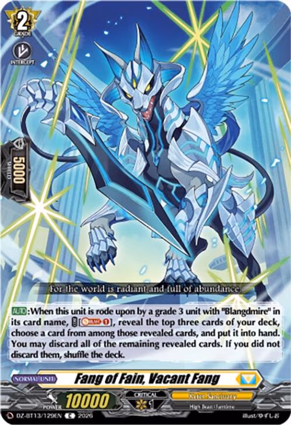 Fang of Fain, Vacant Fang - C (DZ-BT13/129EN)