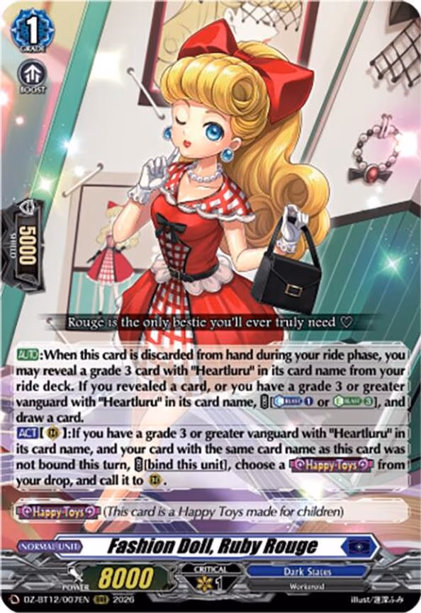 Fashion Doll, Ruby Rouge - RRR (DZ-BT12/007EN)