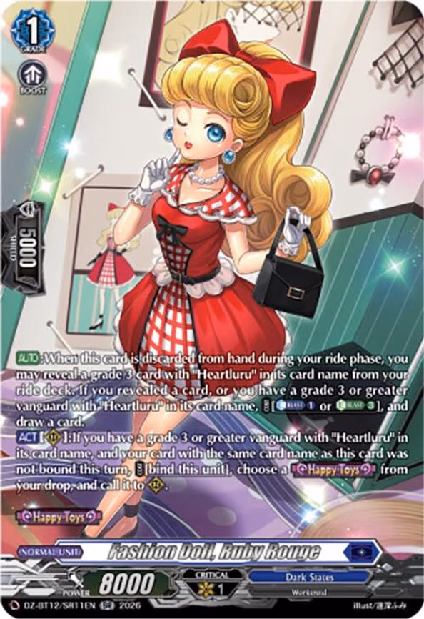 Fashion Doll, Ruby Rouge - SR (DZ-BT12/SR11EN)