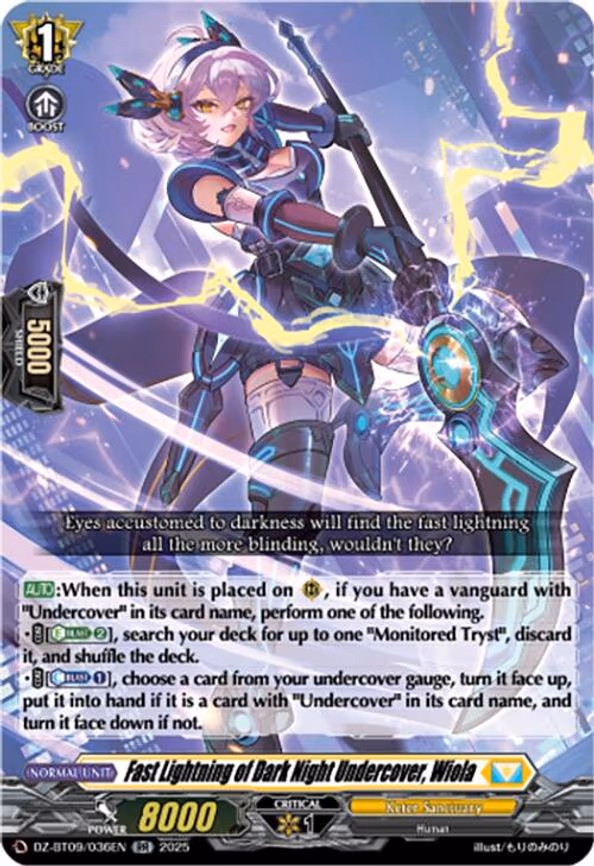 Fast Lightning of Dark Night Undercover, Wiola - RR (DZ-BT09/036EN)
