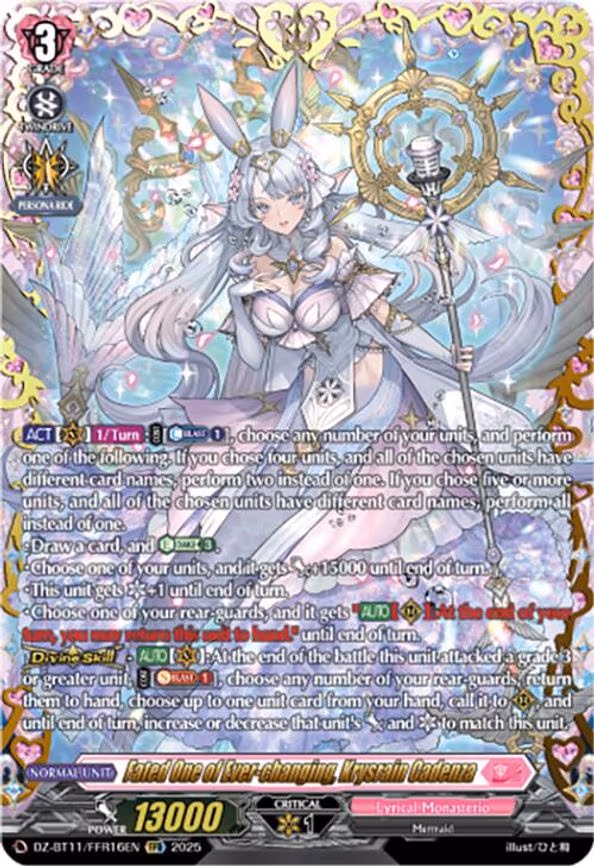 Fated One of Ever-changing, Krysrain Cadenza - FFR (DZ-BT11/FFR16EN)