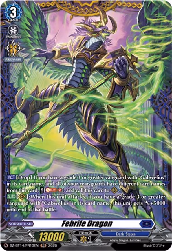 Febrile Dragon - Frame Rare (DZ-BT14/FR13EN)