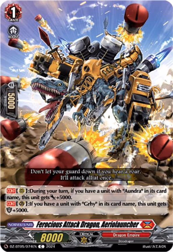 Ferocious Attack Dragon, Aeriolauncher - C (DZ-BT05/074EN)