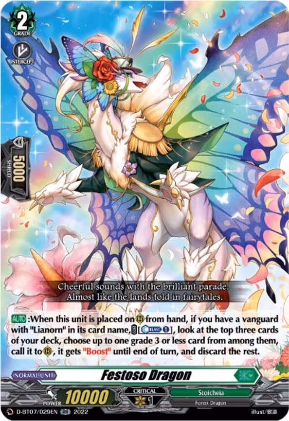 Festoso Dragon - RR (D-BT07/029EN)