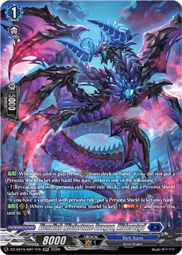 Fiendish Misfortune Dragon, Miderotgd - SR (DZ-SS15/SR11EN)