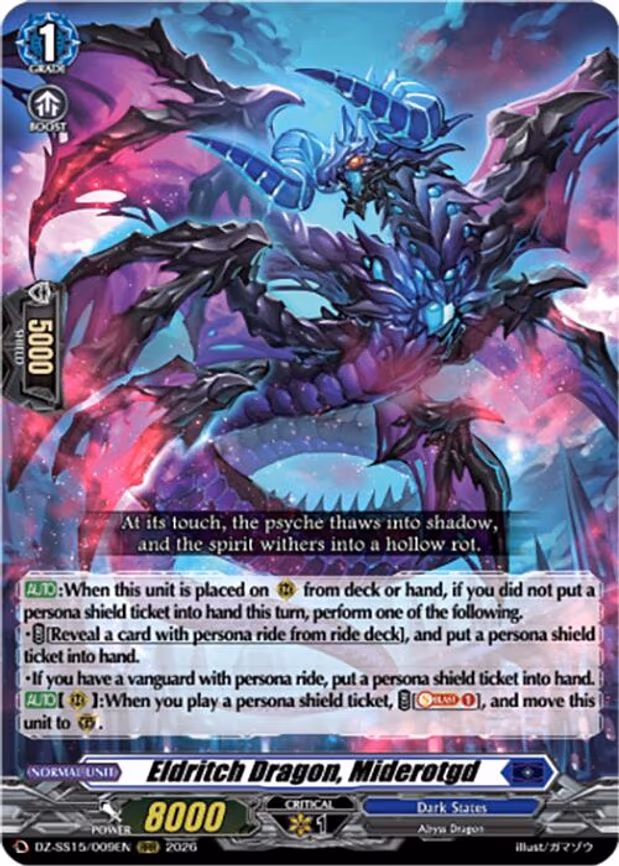 Fiendish Misfortune Dragon, Miderotgd - RRR (DZ-SS15/009EN)