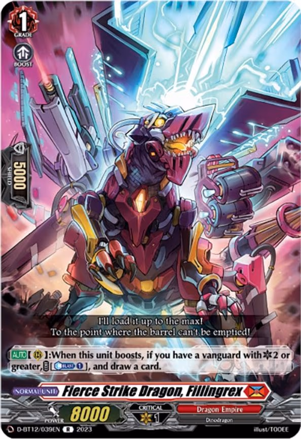 Fierce Strike Dragon, Fillingrex - R (D-BT12/039EN)
