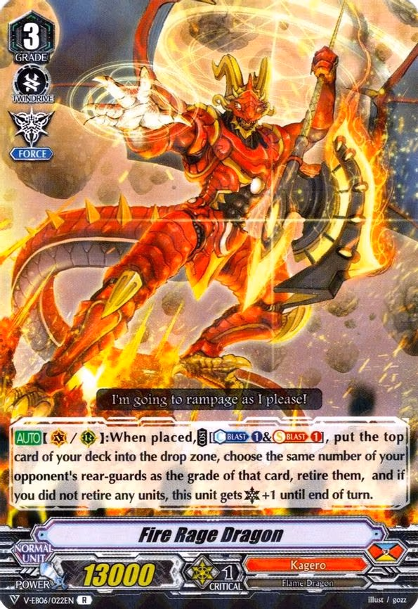 Fire Rage Dragon - R (V-EB06/022EN)