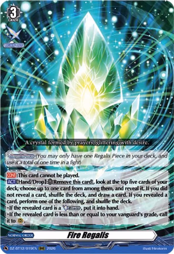 Fire Regalis - RRR (DZ-BT12/019EN)