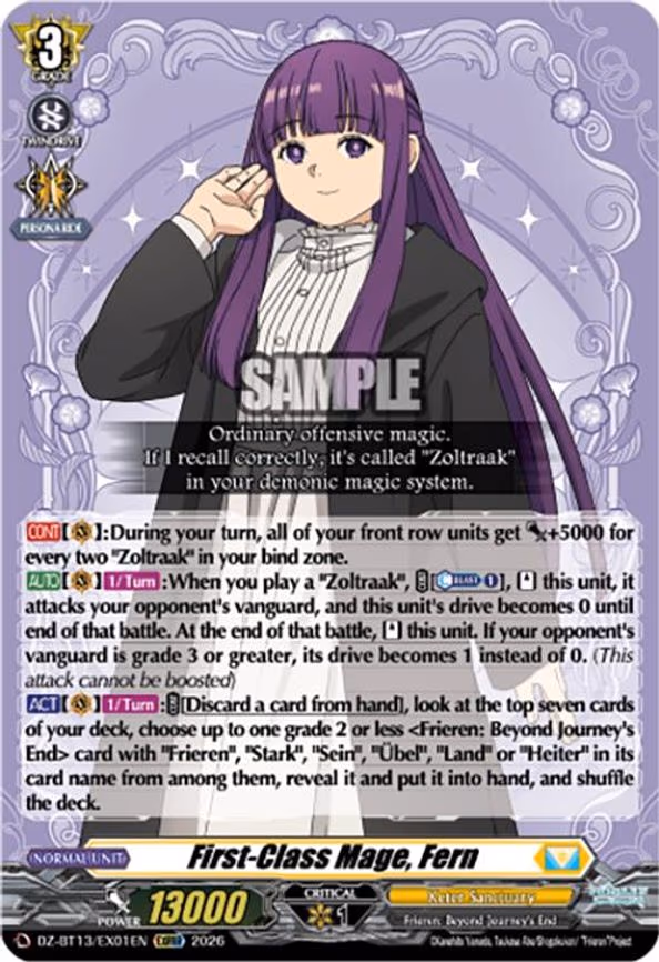 First-Class Mage, Fern - EXRRR (DZ-BT13/EX01EN)