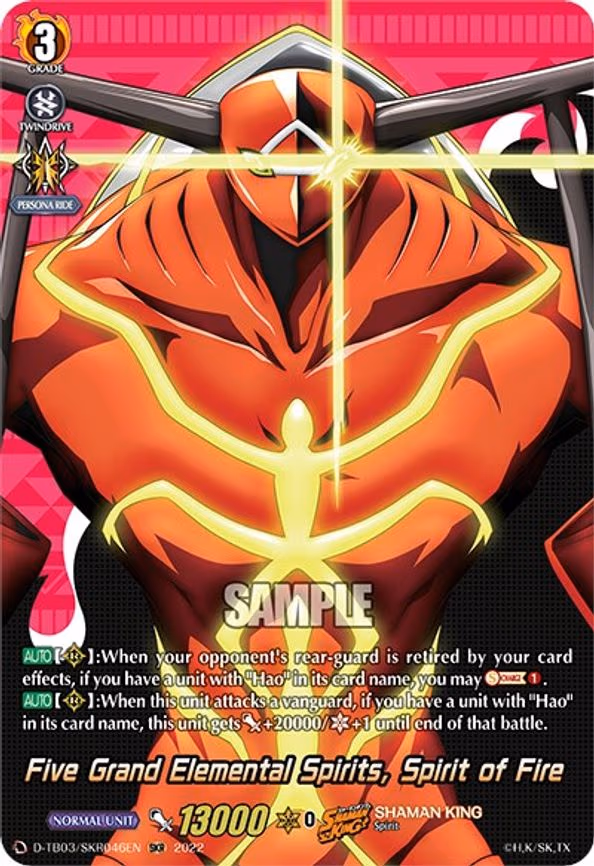 Five Grand Elemental Spirits, Spirit of Fire - SKR (D-TB03/SKR046EN)