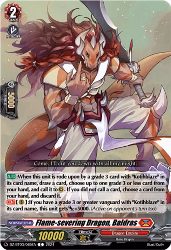 Flame-severing Dragon, Baldras - C (DZ-BT03/085EN)