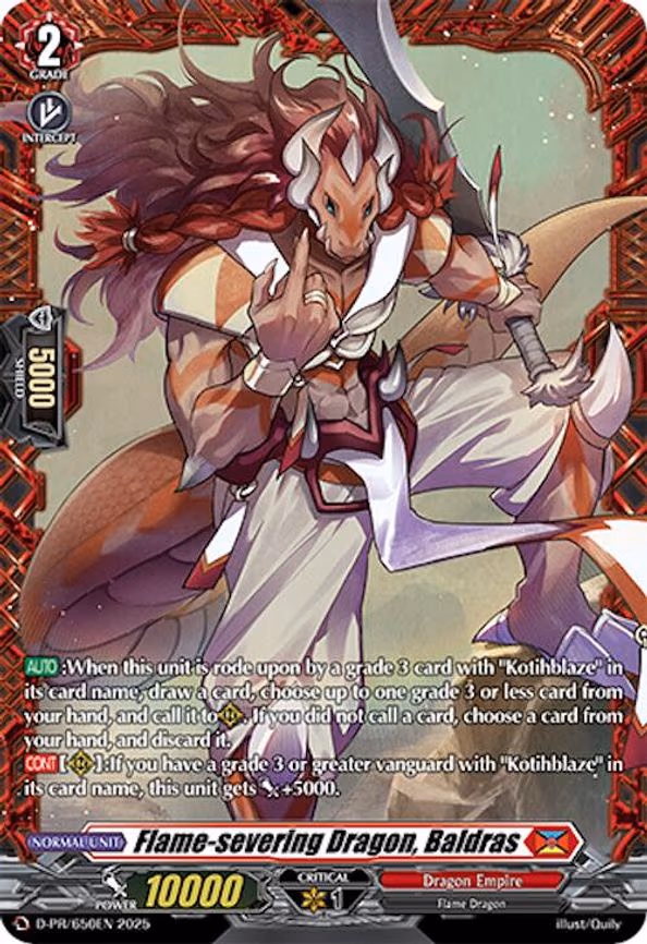 Flame-severing Dragon, Baldras - PR (D-PR/650EN)