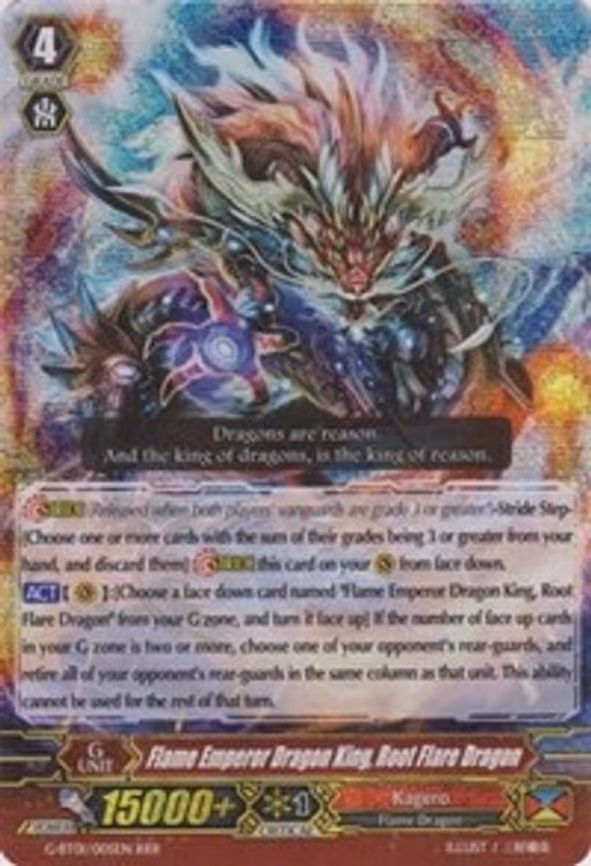 Flame Emperor Dragon King, Root Flare Dragon - RRR (G-BT01/005EN)