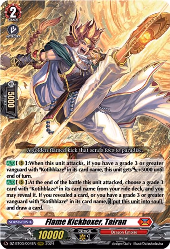 Flame Kickboxer, Tairan - RRR (DZ-BT03/004EN)